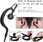 Lsgoodcare 10Pcs Advanced G Shape Police Earpiece Headset PTT Mic Compatible with 2-pin Motorola Radio CP040 CP200 XTNi DTR VL50 - Image 3