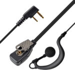 HYS Walkie Talkie Headset with PTT Mic Compatible with Baofeng UV-5R UV5RA BF-888S Quansheng UV-K5 K5(8) Kenwood Two Way Radio, G-Shape Radio Earpiece (G01K-5) - Image 5