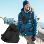 Walkie Talkie Chest Pouch, Water Resistant Two Way Radio Holster with Adjustable Belt and Shoulder Strap Multi Pockets for Mobile Phone Battery Storage Black UK Outdoor Essential - Image 7