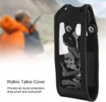 Radio Holster, Walkie Talkie Leather Case Cover PU Leather Soft Walkie Talkie Protector Fit for Anytone ATD878UV TwoWay Radio - Image 3