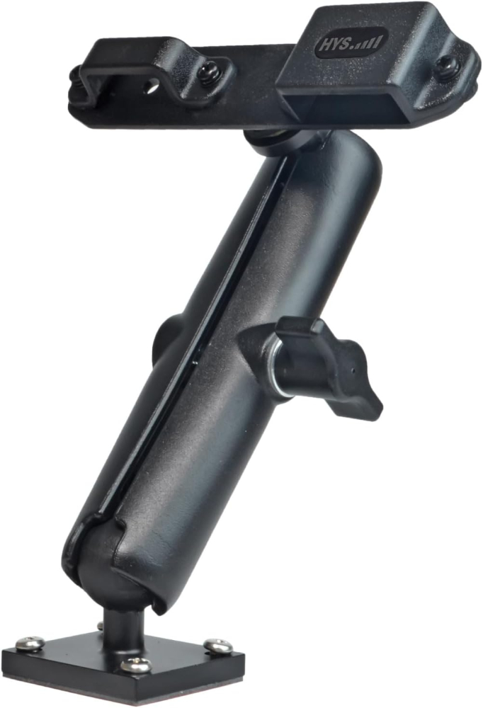HYS Radio Mount, Adjustable Walkie Talkie Holder Compatible for Motorola Tlkr Baofeng UV5R Kenwood Midland Two Way Radio, Suit for Car/Truck/Cabin/Desktop