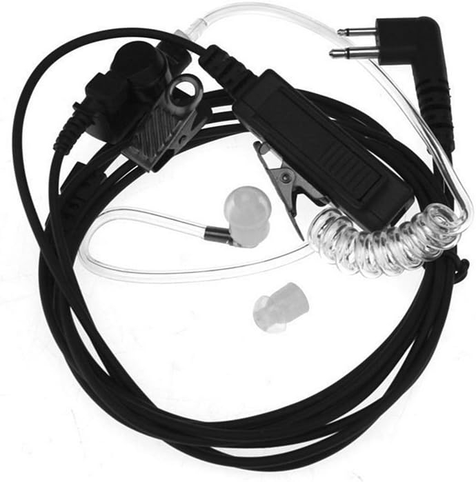Pro Covert Acoustic Air Tube Bodyguard FBI Earpiece Headset Mic for 2-pin Motorola Radio CP040 CP200 XTNi DTR VL50