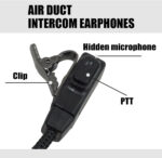 Radio Earpiece，concealed Sonic Tube Earphones 100cm, Private Conversation Ear Piece for Radio for Security, Hotel, Compatible with Motorola Radio Gp, Cp, Sp, Ct, Pro, Xtn, Cls, Spirit Series - Image 4