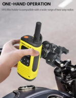 HYS Radio Extended Mount, Adjustable Walkie Talkie Holder Compatible for Motorola Tlkr Baofeng UV5R Kenwood Midland Two Way Radio, Suit for Bicycle/Motorbike/Car/Truck - Image 3