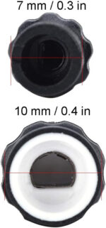 ciciglow Walkie Talkie Rplacement Knob, Including 10pcs Volume Knobs and 10pcs Channel Selector Knobs Accessories For - Image 5
