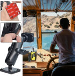HYS Radio Adjustable Mount, Walkie Talkie Holder Compatible for Motorola Tlkr Baofeng UV5R Kenwood Midland 2 Way Radio, Suit for Car/Truck/Cabin/Desktop - Image 3