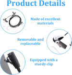 2 Pcs Radio Earpiece Walkie Talkie Earpiece, Multi Pin 2 Way Radio Covert Air Tube Headset with Mic for Retevis RT24 RT27 eSynic UV-5R Baofeng 888S BF-88E Kenwood Two Way Radio - Image 3