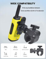 HYS Bicycle/Motorbike/Car/Truck Radio Knob Mount Base, Walkie Talkie Holder Compatible for Baofeng UV5R Kenwood Midland Motorola Tlkr 2 Way Radio - Image 3