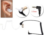 UAYESOK 3.5mm Listen/Receiver Only Air Tube Covert Earpiece Headset With Mushroom Earbuds For 1 Pin Two Way Radio Motorola Kenwood Vertex Yaesu Speaker Mic (10 pcs) - Image 5