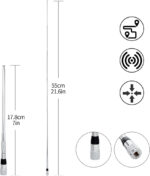 HYS VHF Telescopic Antenna SMA-Male 136-174MHz Foldable Aerial Compatible with YAESU VX-1R VX-2R VX-3R TYT 2 Way Radio - Image 7