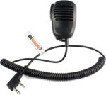 Compatible with Kenwood 2 Pin Remote Speaker Mic Shoulder/Handheld with PTT Microphone Walkie Talkie Microphone forTwo Way Radio