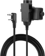 Military Radio Headset PTT Cable Noise Reducing U94 Compatible with UV5R Mobile Adapter 2 PIN Type Headset for Tactical Communication