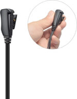 UAYESOK 1-Wire Covert Acoustic Tube Radio Earpiece, 1 Pin Walkie Talkie Headset with PTT Mic Microphone for Motorola CLP446 CLP1010 CLP1040 CLP1060 HKLN4455 HKLN4487 Security Two Way Radio - Image 4