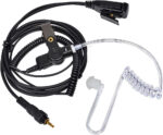 UAYESOK 1-Wire Covert Acoustic Tube Radio Earpiece, 1 Pin Walkie Talkie Headset with PTT Mic Microphone for Motorola CLP446 CLP1010 CLP1040 CLP1060 HKLN4455 HKLN4487 Security Two Way Radio