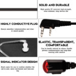 Universal Earpiece Walkie Talkie Headset, compatible with kenwood/Baofeng/TYT/Zastone and Other Two Way Radio. - Image 2