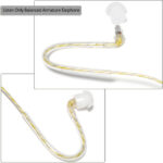 HYS Earphones Sound Tube - 3.5 mm Jack - One Ear - Listen Only Headphones with Balanced Fitting - Headphones Headset for Radios Speaker Microphones - Image 3