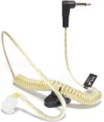HYS Earphones Sound Tube - 3.5 mm Jack - One Ear - Listen Only Headphones with Balanced Fitting - Headphones Headset for Radios Speaker Microphones