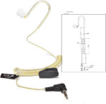 HYS Earphones Sound Tube - 3.5 mm Jack - One Ear - Listen Only Headphones with Balanced Fitting - Headphones Headset for Radios Speaker Microphones - Image 8
