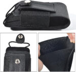 HYS PU Radio Pouch Belt Holder Holster With Belt Clip Compatible for Baofeng Kenwood Quansheng Motorola Walkie Talkie - Image 3