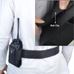 HYS PU Radio Pouch Belt Holder Holster With Belt Clip Compatible for Baofeng Kenwood Quansheng Motorola Walkie Talkie - Image 4