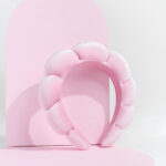 Brushworks Pink Cloud Beauty Headband – Ultra-Soft, Puffy Terry Cloth Headband for Skincare, Makeup & Face Washing, Comfortable, Non-Slip Design for Women, Girls - Image 23