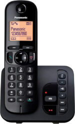 Panasonic KX-TGC220EB DECT Cordless Phone with Answering Machine, 1.6 Inch Easy-to-Read Backlit Display, Nuisance Call Blocker, Hands-Free Speakerphone, ECO Mode - Black, Single Handset Pack - Image 4