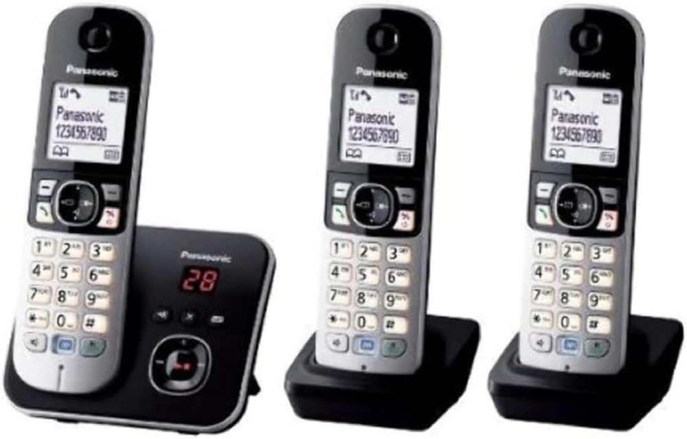 Panasonic KX-TG6823EB Trio DECT Cordless Telephone Set with Answer Machine
