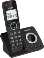 VTech ES2051 DECT Cordless Phone with Answering Machine,Call Block,Easy-to-Read Backlit Display,Landline Phone with 18 Hours Talk-time,Volume Booster,Handsfree Speakerphone,Speed Dial,Twin Handset - Image 2