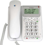 BT Décor 2200 Corded Landline House Phone, Home Phone, Phonebook, Handsfree, Mute Button, 1571 message indicator