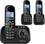 Amplicomms Big Tel 1580 Single Cordless Big Button Phone for Elderly with Answer Machine - Loud Phones for Hard of Hearing - Hearing Aid Compatible Phones - Cordless Number Telephone - Image 2