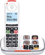 SWISSVOICE - Xtra 2355 Duo - DECT - Cordless Telephone - Large Keys - Answering Machine - Audio Boost - Loud Ringtones - Hearing Aids Compatible - Call Block- 2 Handsets - White - Image 2