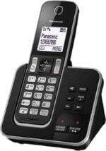 Panasonic KX-TGD322 Cordless Home Phone with Nuisance Call Blocker and Digital Answering Machine - Black & Silver (Pack of 2) - Image 2