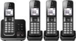 Panasonic KX-TGD623 Cordless Home Phone with dedicated call block key for easy call block registrationr and Digital Answering Machine - Black and Silver (Pack of 3) - Image 5
