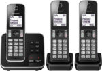 Panasonic KX-TGD623 Cordless Home Phone with dedicated call block key for easy call block registrationr and Digital Answering Machine - Black and Silver (Pack of 3) - Image 6