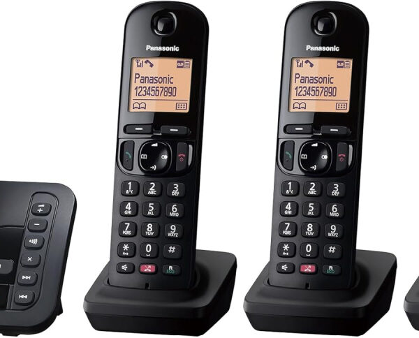 Panasonic KX-TGC264E Digital Cordless Phones: 18-min answering machine, dedicated call block button, an easy-to-read dot-matrix display and a hands-free speakerphone