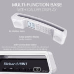 ALCATEL ePure Premium - Cordless Phone DECT With Answering Machine - Classic Design - Smart Display Base - Large Graphic Display - Handsfree - Call Barring - White - Image 3