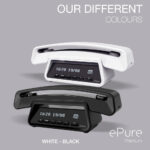 ALCATEL ePure Premium - Cordless Phone DECT With Answering Machine - Classic Design - Smart Display Base - Large Graphic Display - Handsfree - Call Barring - White - Image 5