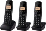 Panasonic KX-TGB612EB Cordless Landline Telephone, with Nuisance Call Blocker and Shock Resistant Handsets, Twin Pack - Black - Image 2