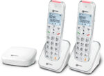 Geemarc Liberty 200 Trio, Amplified Home Telephones with Small DECT Base, Loud Ringer, Hearing Aid Compatible Cordless Phones, Easy Use 3 Cordless Handsets to Be Placed Anywhere in the House - Image 2
