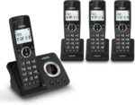 VTech ES2053 Cordless Phone with Answering Machine, Call Block, Easy-to-Read Backlit Display, 18 Hours Talk-time, Volume Booster, Handsfree Speakerphone, Speed Dial, DECT, 4 Handsets