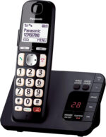 Panasonic KX - TGE820EB Digital Cordless Phone About 40 minutes Answering Machine with Nuisance Call Block and Dedicated Key, Amplified Sound Single