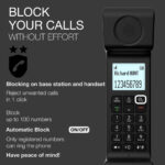 ALCATEL ePure Premium - Cordless Phone DECT With Answering Machine - Classic Design - Smart Display Base - Large Graphic Display - Handsfree - Call Barring - Black - Image 4