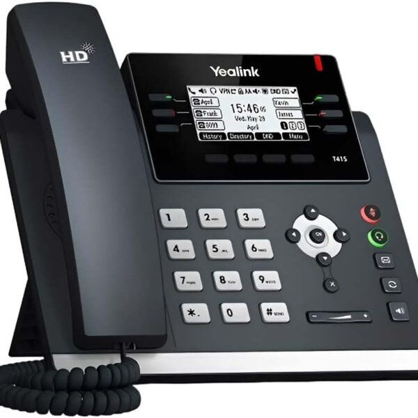 Yealink SIP-T41S VoIP Telephone, Large HD LCD Screen, Supports 6 SIP Accounts (Refurbished)