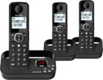 ALCATEL F860 Voice Quad - DECT Cordless Phone With Answering Machine - Large Backlit Display - Loudspeaker - Call Barring - 2 Direct Memory Keys - 4 Handsets - Black - Image 2
