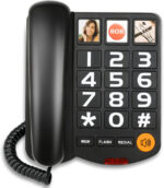 Big Button Phones for Elderly and Dementia Sufferers Loud Ringer House Landline Telephone with Speed Dialing Volume Control, Hands-free Corded Phones for Hearing, Visually Impaired - Image 2