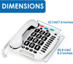 Geemarc CL100 - Big Button Corded Telephone with Loud Receiving Volume and One-touch Memories for Seniors - Hearing Aid Compatible - Low to Medium Hearing Loss - UK Version - Image 2