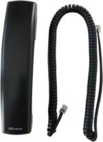 The VoIP Lounge Replacement HD Voice Handset with Curly Cord for Polycom VVX Series IP Phones 300 301 310 311 400 401 410 411 500 501 600 601 1500 Black (Please See Full Description Below)