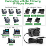 5V Power Supply Adapter for IP Phones, for Polycom VVX 150 250 350, for Cisco Voip SPA 303 500 501G, for Yealink VoIP SIP-T20P SIP-T22P - Image 2