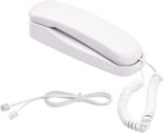 Corded House Phones Landline, Wall Mountable Or Desk Landline Telephone, Dial Pad on Base unit Home Phone, Landline Phones Last Number Redial, Pause, Flash for Office, Hotel, Home, Bathroom -White - Image 5