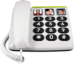 Doro PhoneEasy 331ph Big Button Corded Telephone for Seniors (White)